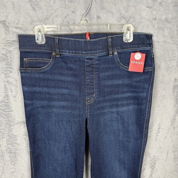 Spanx Flare Jeans Women's Large 32x32 Midnight Shade - 20327R (NWT) - Picture 2 of 9